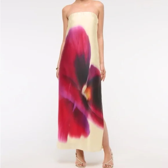 Abercrombie & Fitch Julia Strapless Slip Maxi Dress - Picture 1 of 6